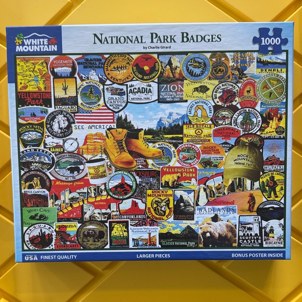 White Mountain National Park Badges Puzzle - Vibrant Colors